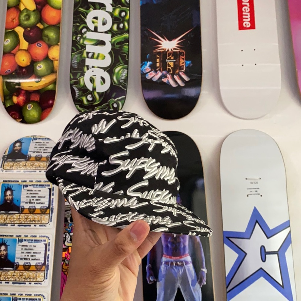 Supreme Signature Script Logo Hat